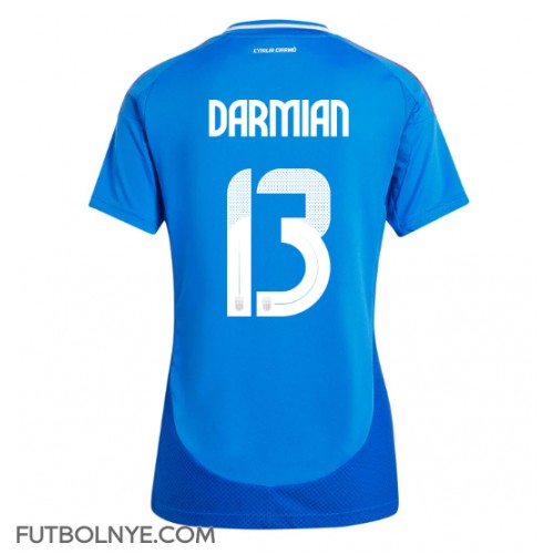 Camiseta Italia Matteo Darmian #13 Primera Equipación para mujer Eurocopa 2024 manga corta